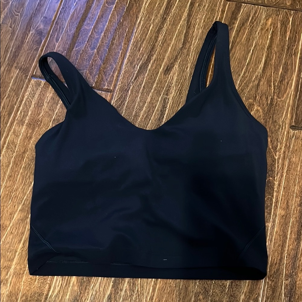Lululemon Black Sports Bra Seamless Design